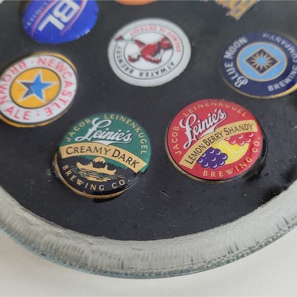 Bottle Cap Resin Beer 5" Coaster for Dudes & Dudettes That Like Their Brew - Picture 6 of 11